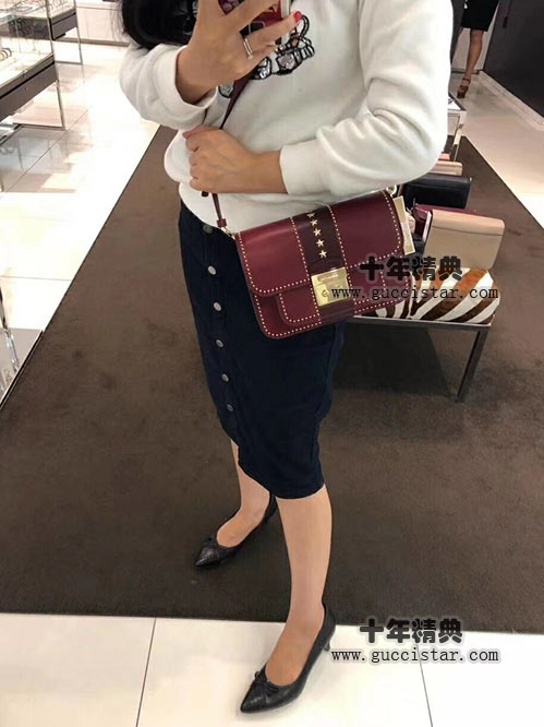 鉚釘包包 MK鉚釘女包 楊冪時裝周同款
