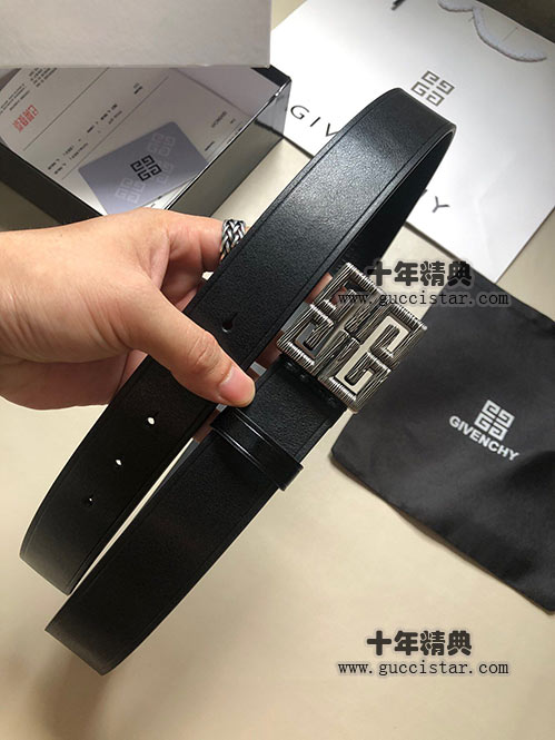 紀梵希皮帶經典之杰作 頭層牛皮腰帶高端皮帶