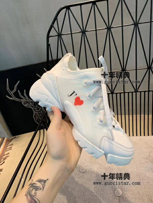 迪奧七夕限量款愛心女鞋運動鞋