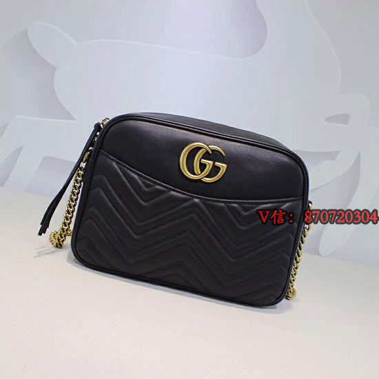 古馳GGMarmont絎縫單肩包443499 女性的奢華和時尚徽章