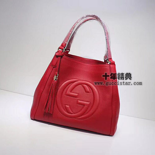 古奇SOHO單肩包 SOHO肩背包 流蘇全皮包282309大紅 粉色 黑色0