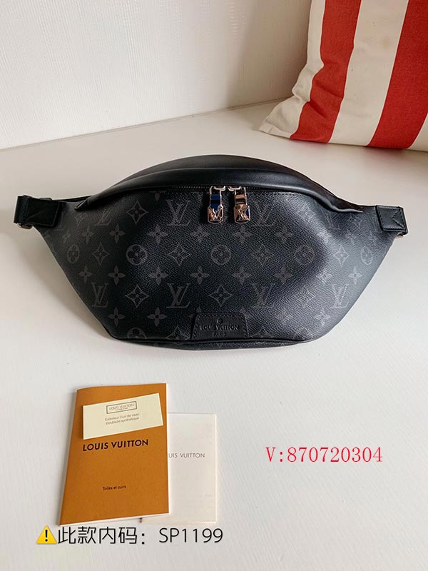 BUMBAG黑花腰包 lv黑花腰包 M44336 休閑風格超級百搭