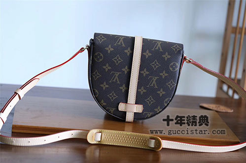lv中古馬鞍包 老花黃皮小豬包馬鞍包M45443