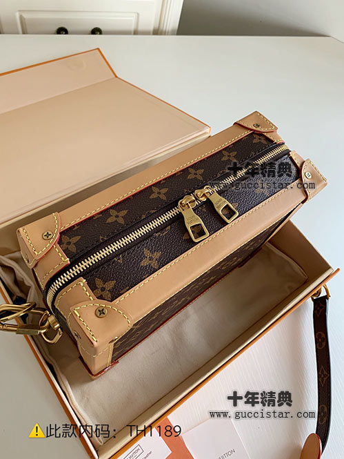 2019lv最新秀款變色皮老花Virgil軟盒子包 男女款M44660