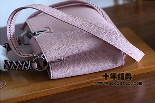 編織手柄Capucines手袋 lv全皮手提斜挎女包