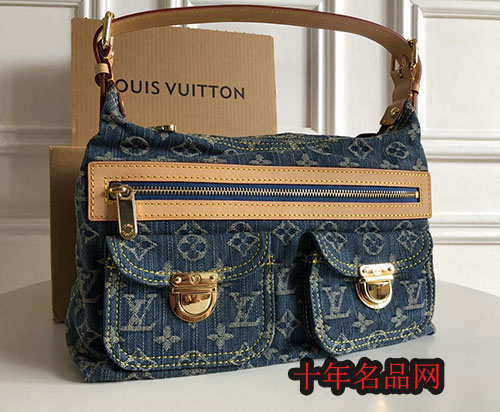 絕版中古包 lv復古牛仔布腋下包M44464