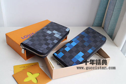 lv馬賽克ZIPPY大號拉鏈錢包N60170
