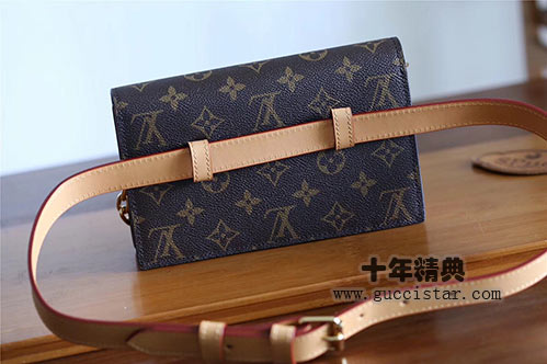 2019新款DAUPHINE腰包 老花鏈條鎖扣腰包胸包
