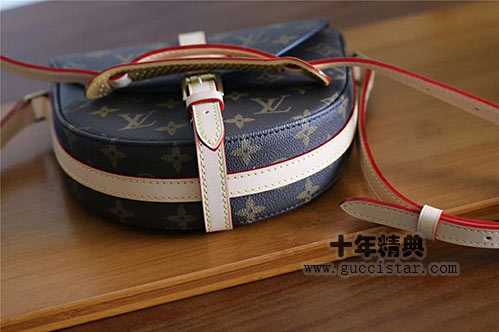 lv中古馬鞍包 老花黃皮小豬包馬鞍包M45443