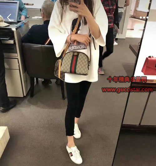 古馳貝殼包經典GG女士肩背包499621