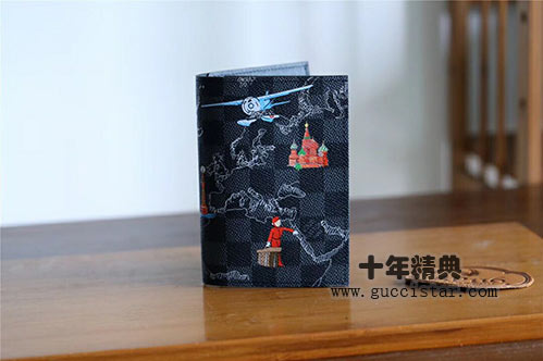 2019新款lv地圖絲印男士錢包手包黑格系列0