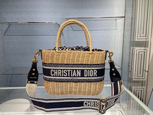 新款Dior Wicker籃子包 柳條手工精心編織 經典的時尚單品