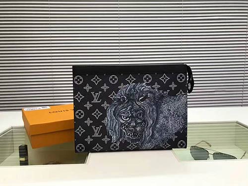 lv頂級(jí)原單貨M66639黑色Pochette Voyage中號(hào)手袋
